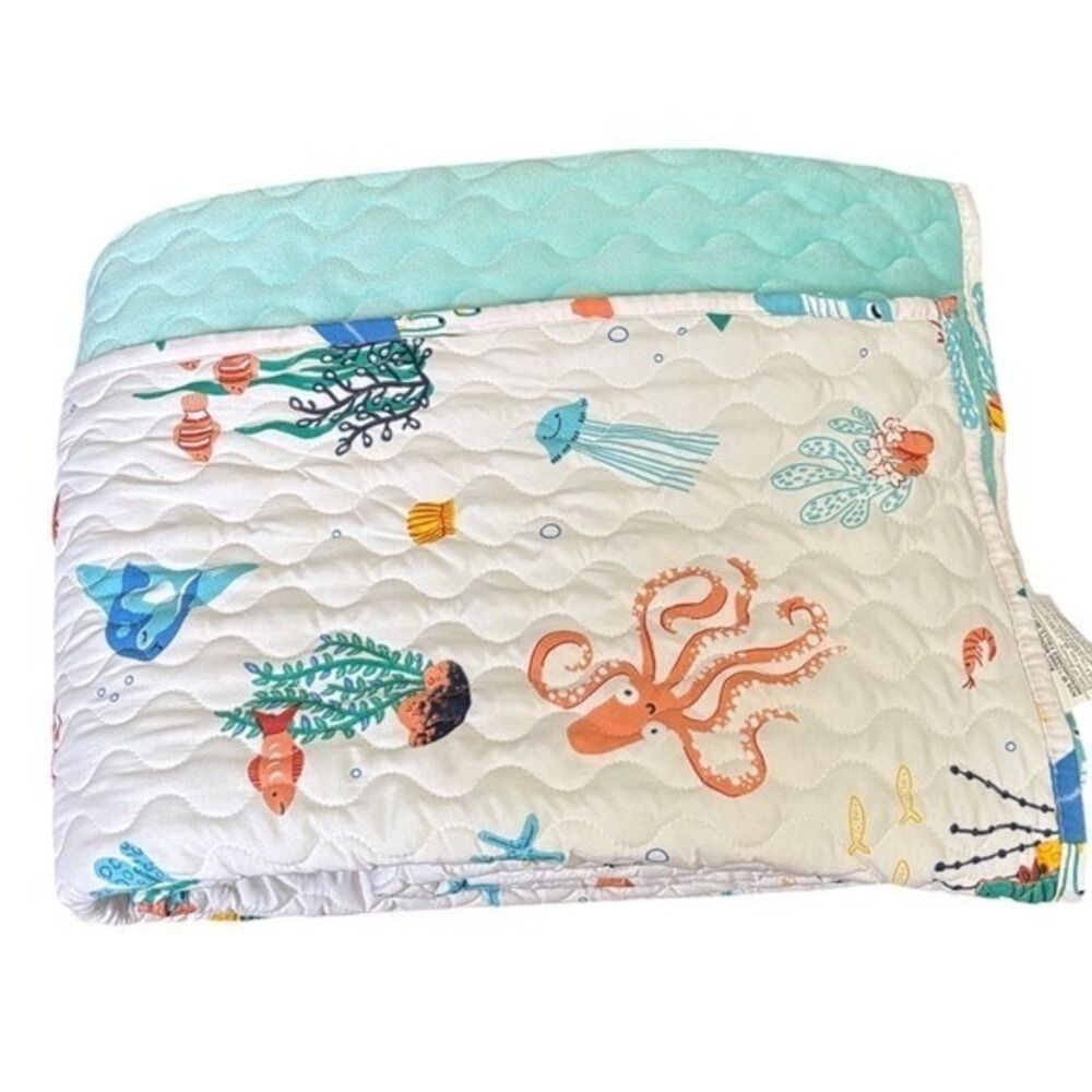 The Big One Kids Ocean Nautical 3 Piece Reversible Comforter Quilt Full/Queen
